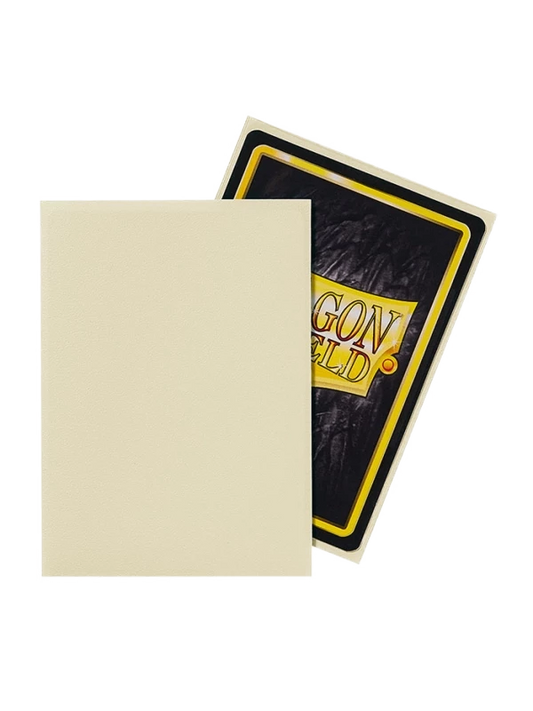 Textura mate antirreflejos de fundas Dragon Shield Blanco Marfil para cartas Magic