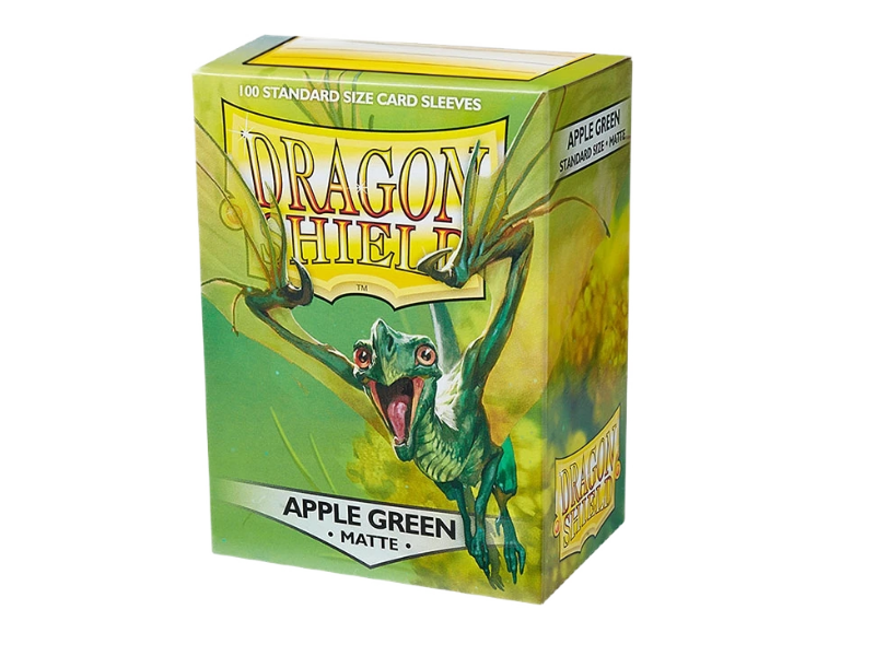 Fundas Dragon Shield Standard Matte Verde Manzana 100 fundas para cartas TCG