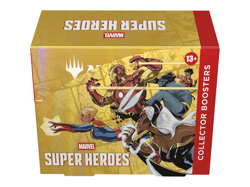 Collector Booster Display Marvel Super Heroes con 12 sobres premium – Magic The Gathering MTG en inglés