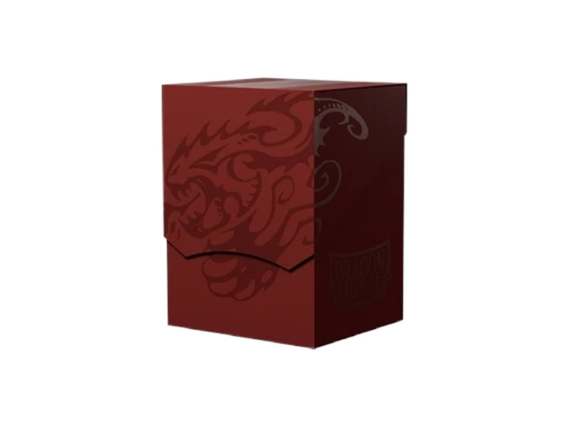Caja de mazo Blood Red Rojo Dragon Shield para cartas TCG