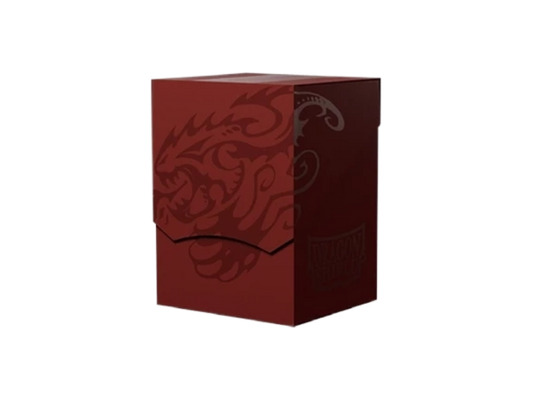 Caja de mazo Blood Red Rojo Dragon Shield para cartas TCG