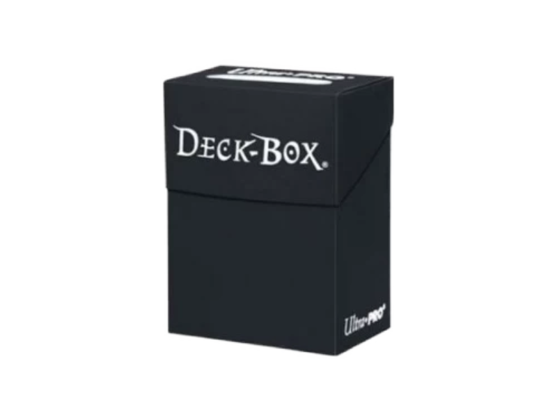 Caja de mazo Deck Box Solid Negro Ultra Pro para cartas TCG