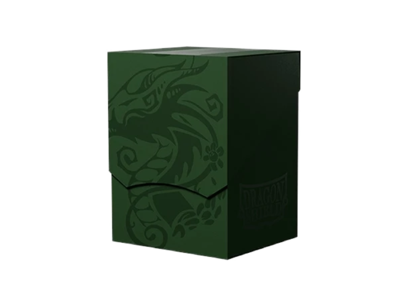 Caja de mazo Forest Green Verde Dragon Shield para cartas TCG