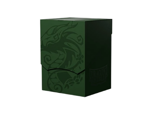 Caja de mazo Forest Green Verde Dragon Shield para cartas TCG