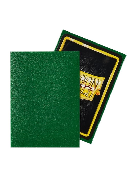 Textura mate antirreflejos de fundas Dragon Shield Verde Esmeralda para cartas Magic