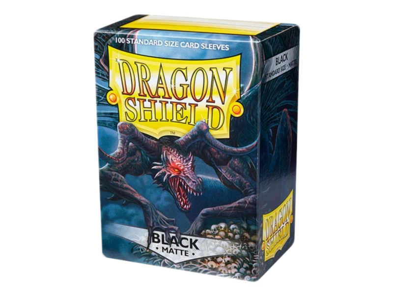 Fundas Dragon Shield Standard Matte negro para Magic The Gathering, pack de 100 fundas protectoras