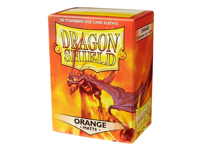 Fundas Dragon Shield Standard Matte Naranja 100 fundas para cartas TCG