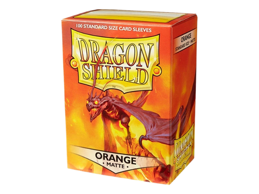 Fundas Dragon Shield Standard Matte Naranja 100 fundas para cartas TCG