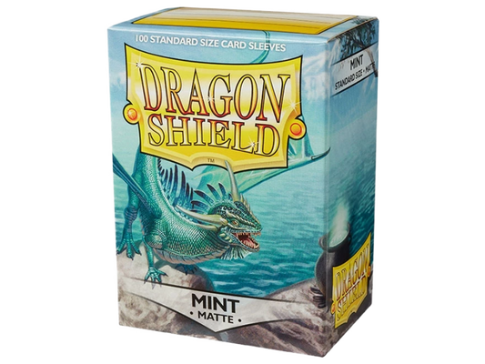 Fundas Dragon Shield Standard Matte Turquesa 100 fundas para cartas TCG