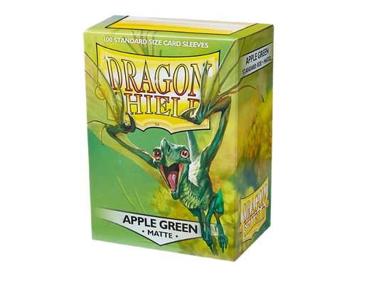 Fundas Dragon Shield Standard Matte Verde Manzana 100 fundas para cartas TCG