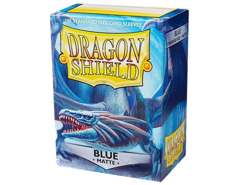Fundas Dragon Shield Matte Azul tamaño estándar para Magic The Gathering, pack de 100 fundas premium antirreflejos