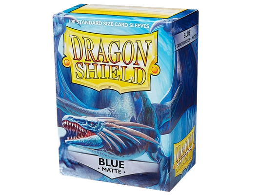 Fundas Dragon Shield Matte Azul tamaño estándar para Magic The Gathering, pack de 100 fundas premium antirreflejos