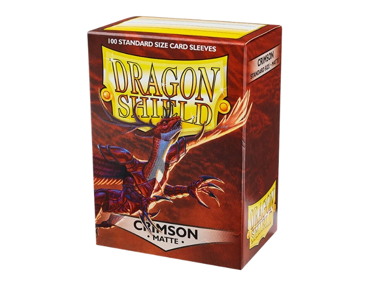 Fundas Dragon Shield Standard Matte Crimson Rojo para Magic The Gathering, pack de 100 fundas premium antirreflejos