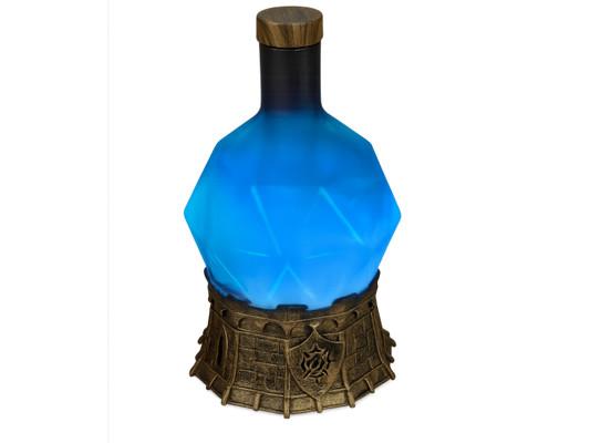 Lámpara ambiente D20 azul Enhance Gaming para decoración friki y juegos de rol