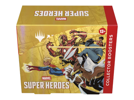 Collector Booster Display Marvel Super Heroes con 12 sobres premium – Magic The Gathering MTG en inglés