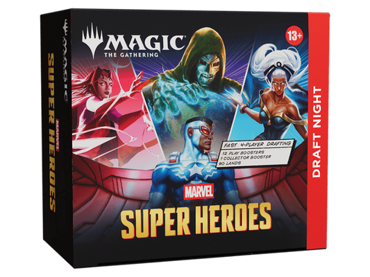 Draft Night Marvel Super Heroes con sobres y Collector Booster – Magic The Gathering MTG en inglés