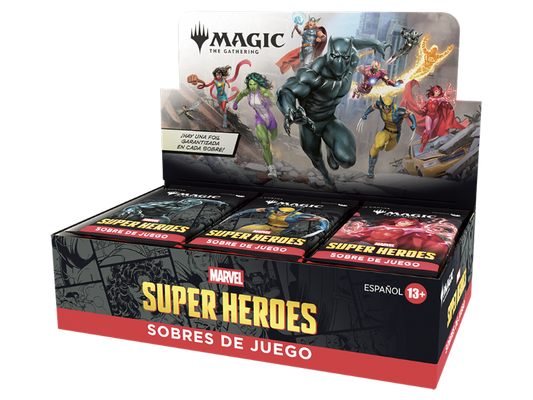 Play Booster Display Marvel Super Heroes con 30 sobres – Magic The Gathering MTG en inglés