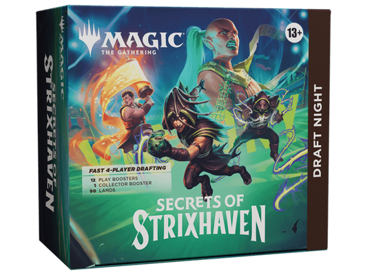 Draft Night Secrets of Strixhaven con sobres y Collector Booster – Magic The Gathering MTG en inglés